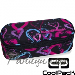 Cool Pack Clever Несесер с два ципа Drawing Hearts B65038